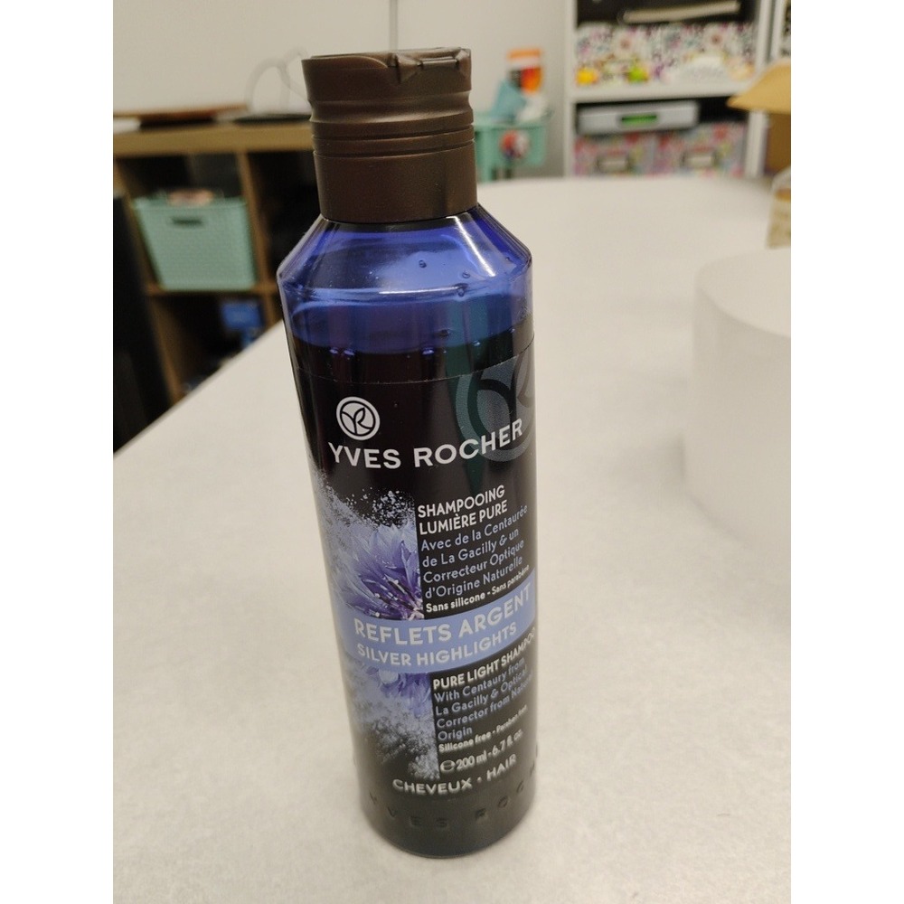 Yves Rocher Pure Light Shampoo Silver Highlights Platinum Blond Gray Hair 6.7oz‎